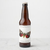 Catocala elocata - de Franse Rode Ondernemende Mot Bier Etiket (Voorkant)