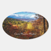 Catoctin Mountains, Maryland Ovale Sticker (Voorkant)