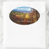 Catoctin Mountains, Maryland Ovale Sticker (Tas)