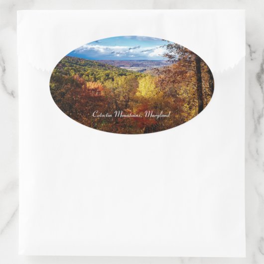 Catoctin Mountains, Maryland Ovale Sticker (Tas)