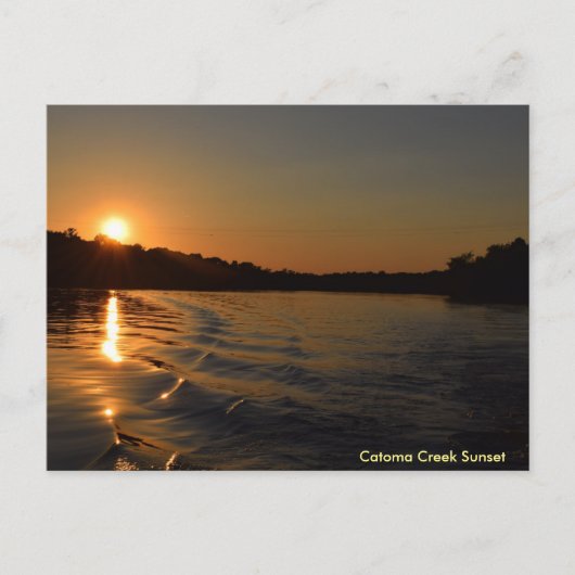 Catoma Creek Sunset Briefkaart (Voorkant)