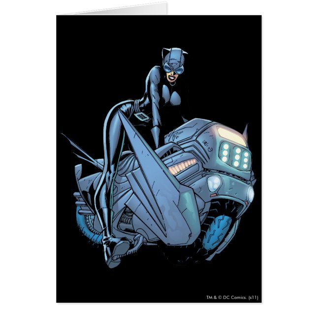 Catoman en fiets (Voorkant)