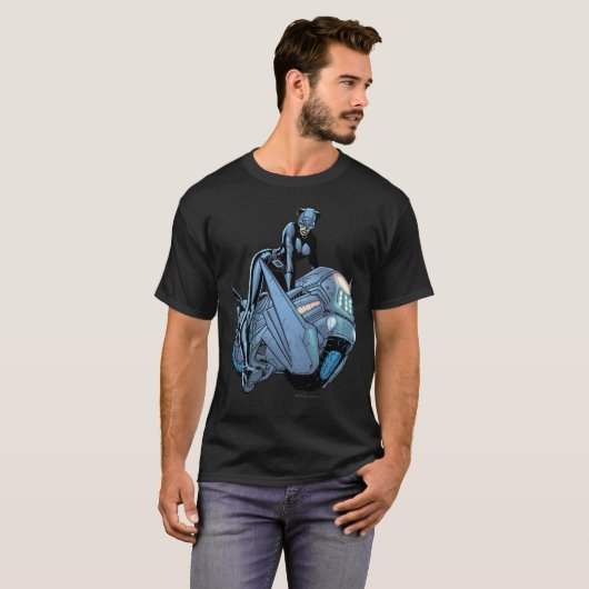 Catoman en fiets t-shirt (Voorkant volledig)