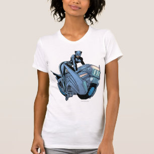 Catoman en fiets t-shirt