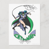 Catoman & Logo Green Briefkaart (Voorkant)