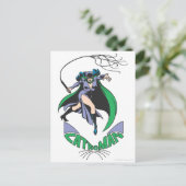 Catoman & Logo Green Briefkaart (Staand voorkant)