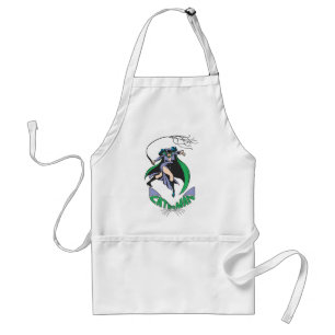 Catoman & Logo Green Standaard Schort