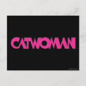 Catoman Logo roze Briefkaart (Voorkant)