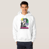 Catoman & Logo roze Hoodie (Voorkant volledig)