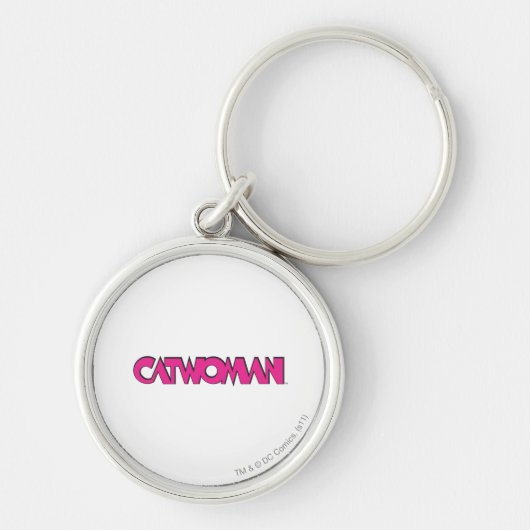 Catoman Logo roze Sleutelhanger (Voorkant)