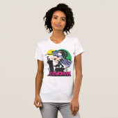 Catoman & Logo roze T-shirt (Voorkant volledig)