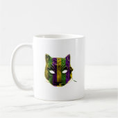 Catoman Mardi Gras Masker Koffiemok (Links)