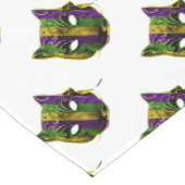 Catoman Mardi Gras Masker Korte Tafelloper (Hoek)