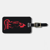 Catoman Selina Kyle Cat Silhouette Bagagelabel (Voorkant horizontaal)