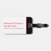 Catoman Selina Kyle Cat Silhouette Bagagelabel (Achterkant horizontaal)