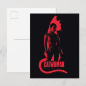 Catoman Selina Kyle Cat Silhouette Briefkaart (Voorkant / Achterkant)