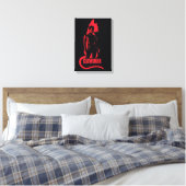 Catoman Selina Kyle Cat Silhouette Canvas Afdruk (Insitu (Slaapkamer))