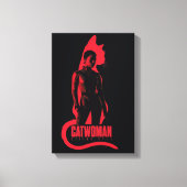 Catoman Selina Kyle Cat Silhouette Canvas Afdruk (Voorkant)