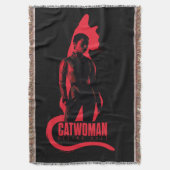 Catoman Selina Kyle Cat Silhouette Deken (Voorkant Verticaal)