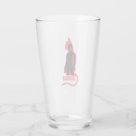 Catoman Selina Kyle Cat Silhouette Glas (Achterkant)