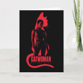 Catoman Selina Kyle Cat Silhouette Kaart (Voorkant)