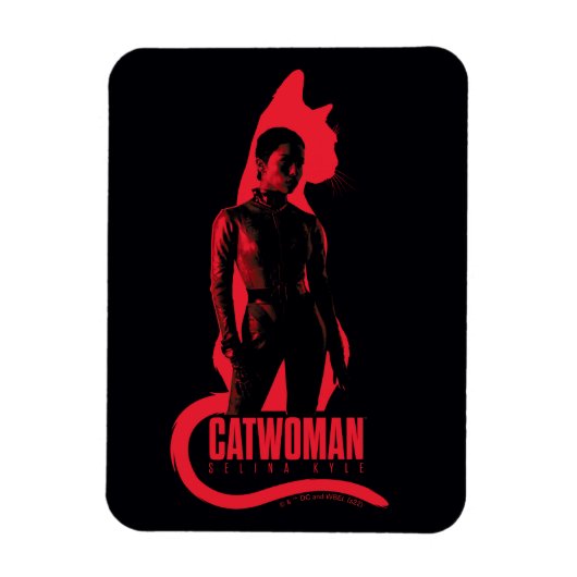 Catoman Selina Kyle Cat Silhouette Magneet (Verticaal)