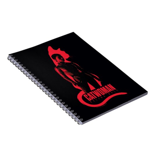 Catoman Selina Kyle Cat Silhouette Notitieboek (Rechterzijde)