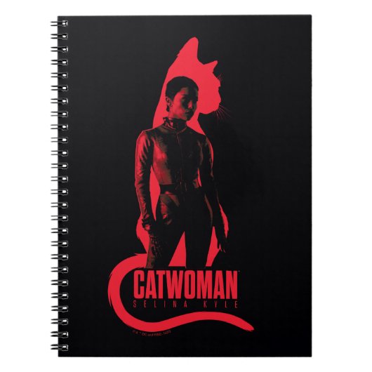 Catoman Selina Kyle Cat Silhouette Notitieboek (Voorkant)