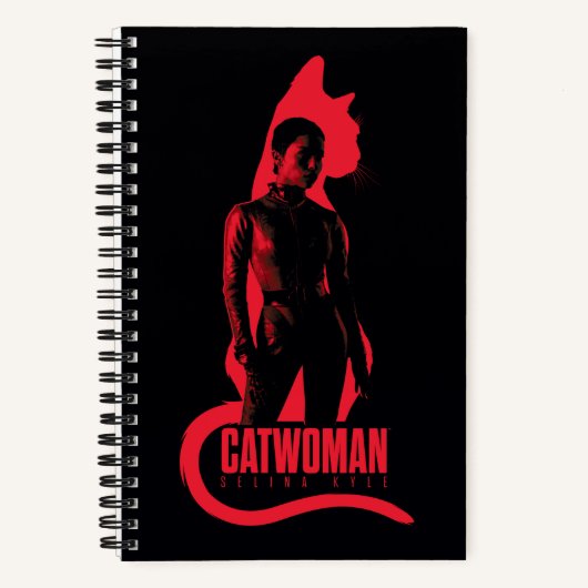 Catoman Selina Kyle Cat Silhouette Notitieboek (Voorkant)