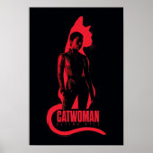 Catoman Selina Kyle Cat Silhouette Poster (Voorkant)