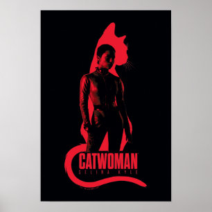 Catoman Selina Kyle Cat Silhouette Poster