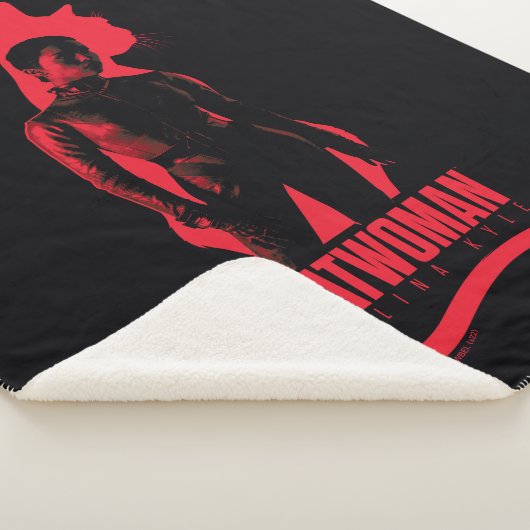 Catoman Selina Kyle Cat Silhouette Sherpa Deken (3/4)