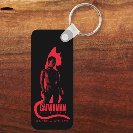 Catoman Selina Kyle Cat Silhouette Sleutelhanger (Achterkant)