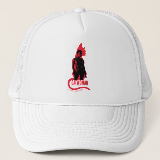 Catoman Selina Kyle Cat Silhouette Trucker Pet (Voorkant)