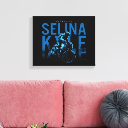Catoman Selina Kyle Motorcycle Canvas Afdruk (Insitu (Woonkamer))