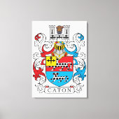Caton Family Crest Canvas Afdruk (Voorkant)