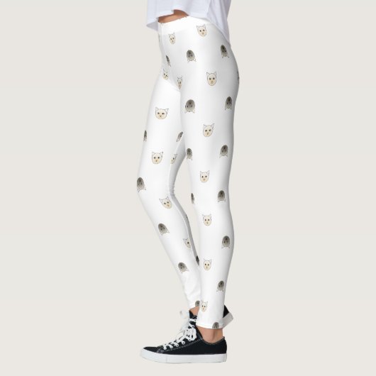 Catoon Siamese Cat Face Leggings (Links)