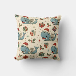 Catoosa Blauwe Walvis Kerst Huisdecoratie Kussen