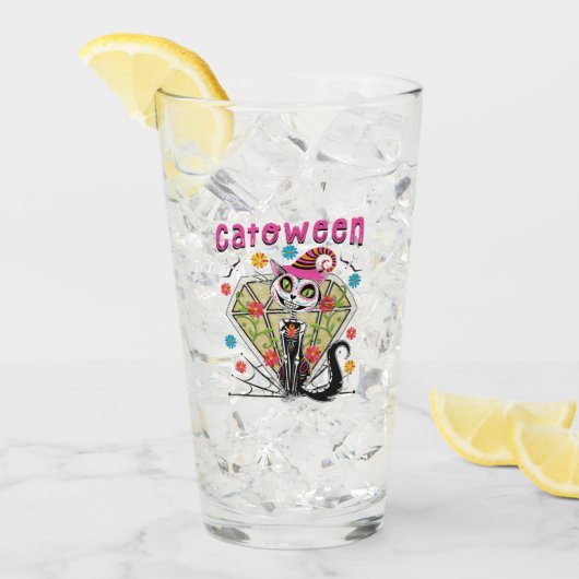 Catoween Halloween Glas (Voorkant ijs)