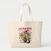 Catoween Halloween Grote Tote Bag (Voorkant)