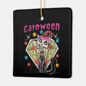 Catoween Halloween Keramisch Ornament (Links)