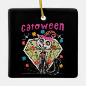 Catoween Halloween Keramisch Ornament (Voorkant)