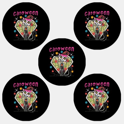 Catoween Halloween Labels (Groep)