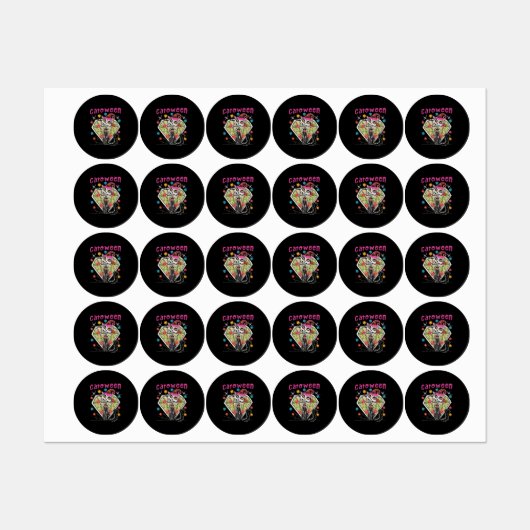 Catoween Halloween Labels (Vel)