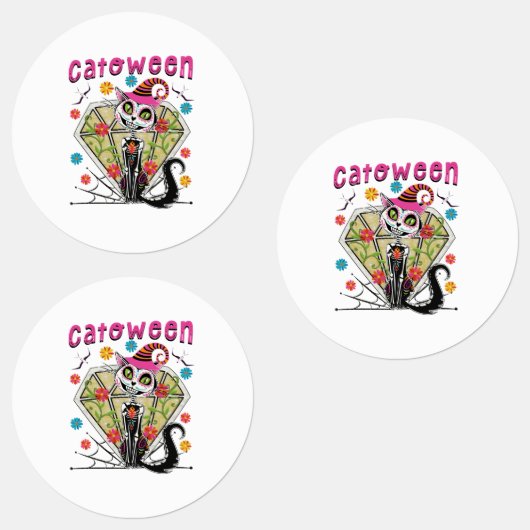 Catoween Halloween Labels (Groep)