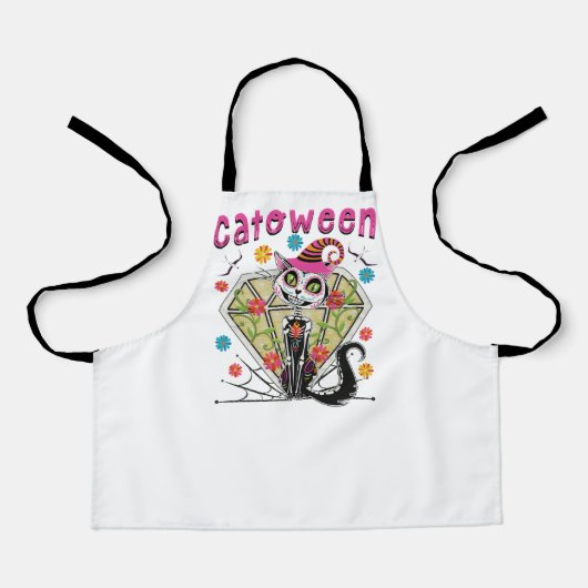 Catoween Halloween Schort (Voorkant)