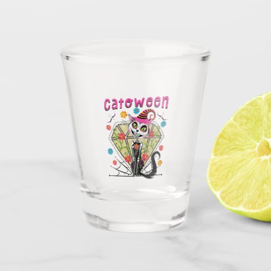 Catoween Halloween Shot Glas (Voorkant)