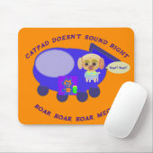 Catpad klinkt niet echt Oranje Muismat (Met muis)