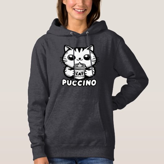 Catpuccino 1 hoodie (Voorkant)