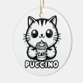 Catpuccino 1 keramisch ornament (Links)